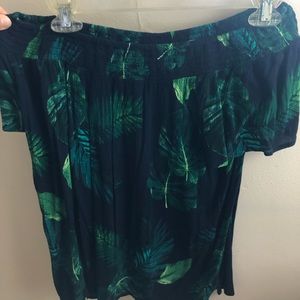 Off the shoulder floral top